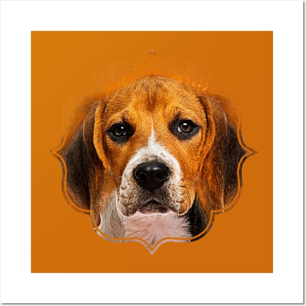 Beagle dog Wall Art by Nartissima